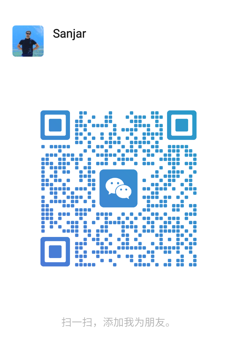Sanjar WeChat kontakt QR-kodi